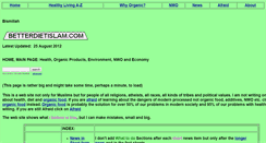 Desktop Screenshot of betterdietislam.com